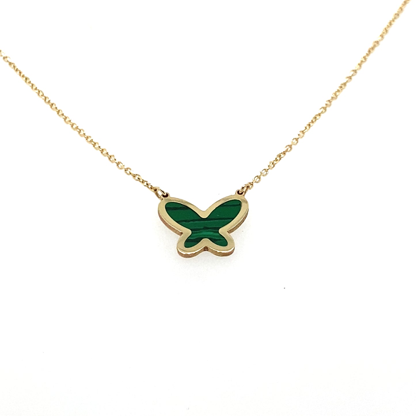 Green Butterfly Necklace