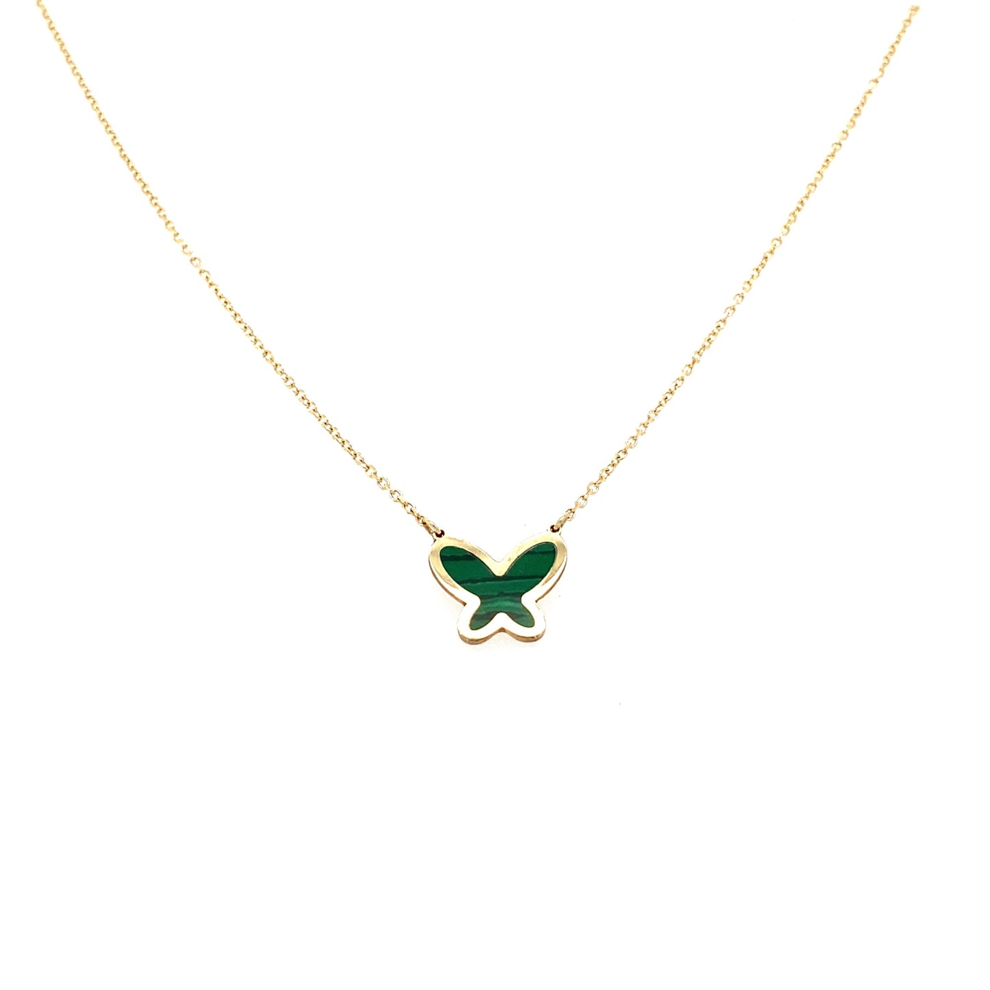 Green Butterfly Necklace