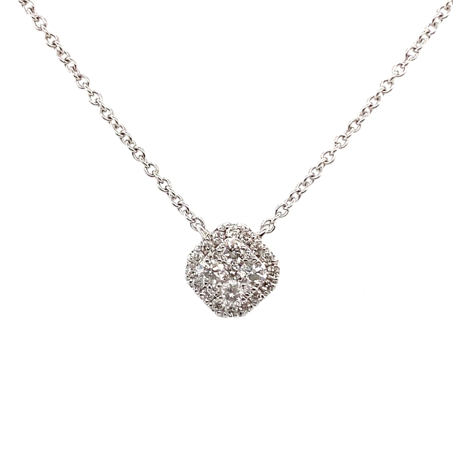 Square Diamond Necklace