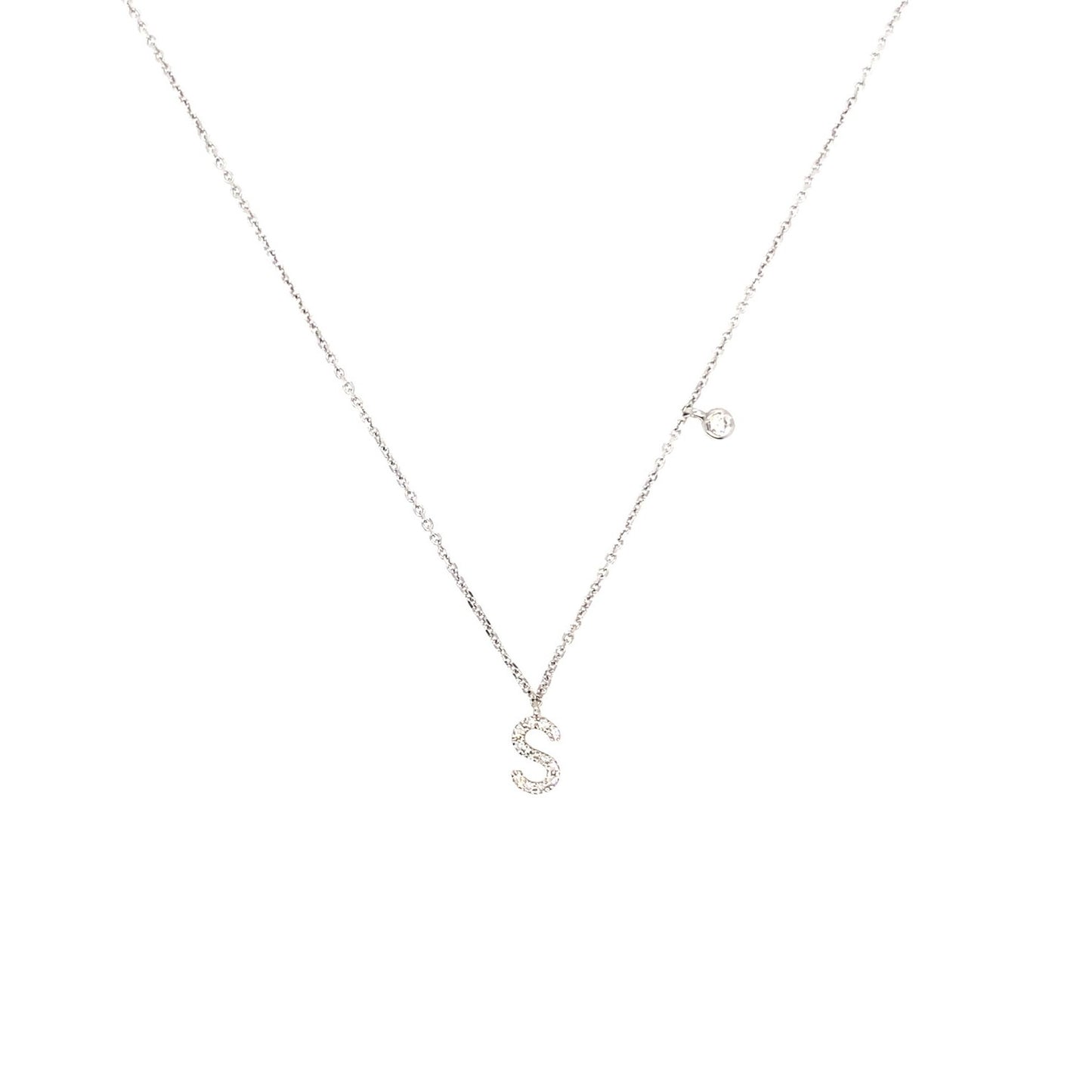 Initial Diamond Necklace