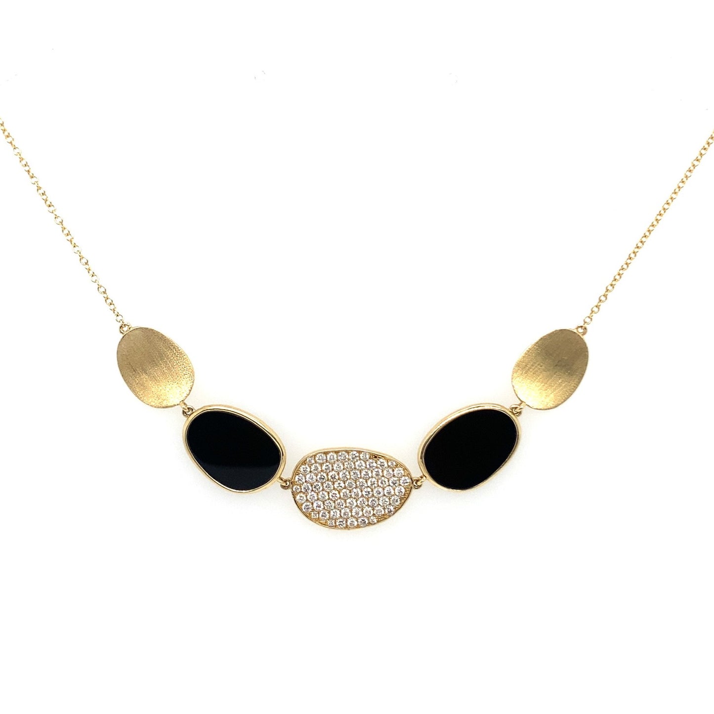 Black Onyx and Diamond Necklace